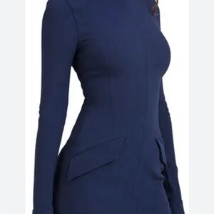 Flattering bodycon dark blue size small dress Brand New